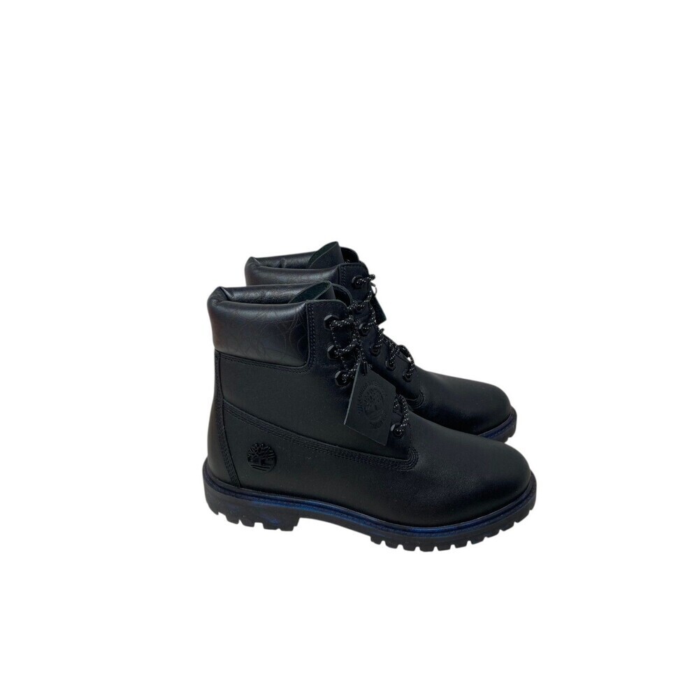 Timberland Booties Women's Size 7 Black Blue Linden Woods Waterproof Lug Sole
